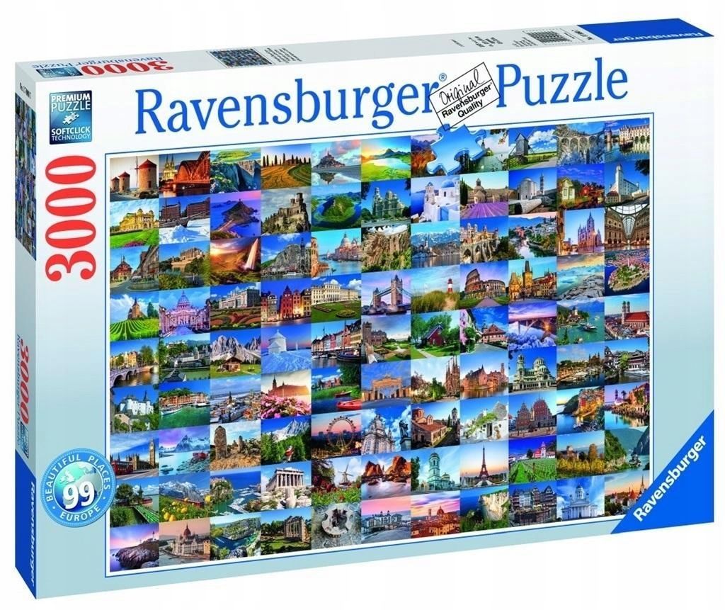 Puzzle 3000/99 Pięknych Miejsc W Europie