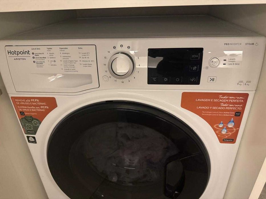 Máquina lava e seca Hotpoint 9kg/6kg