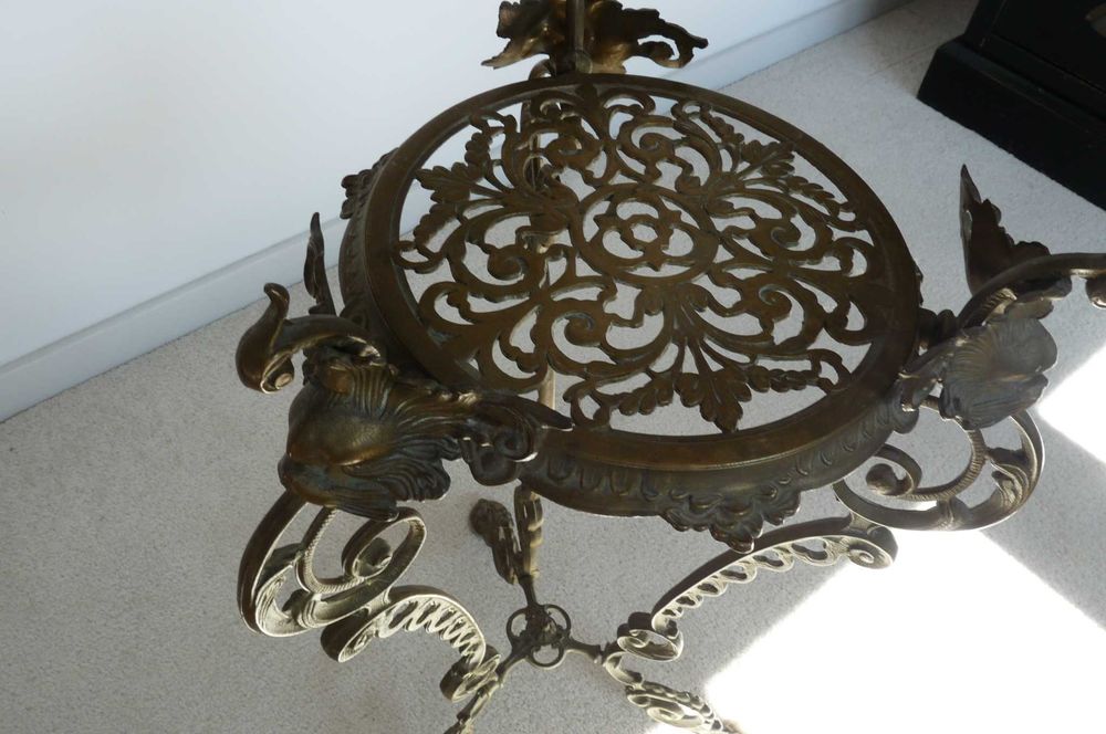 WYPRZEDAŻ PRZEPROWADZKA mosiężny stojak na kwiaty