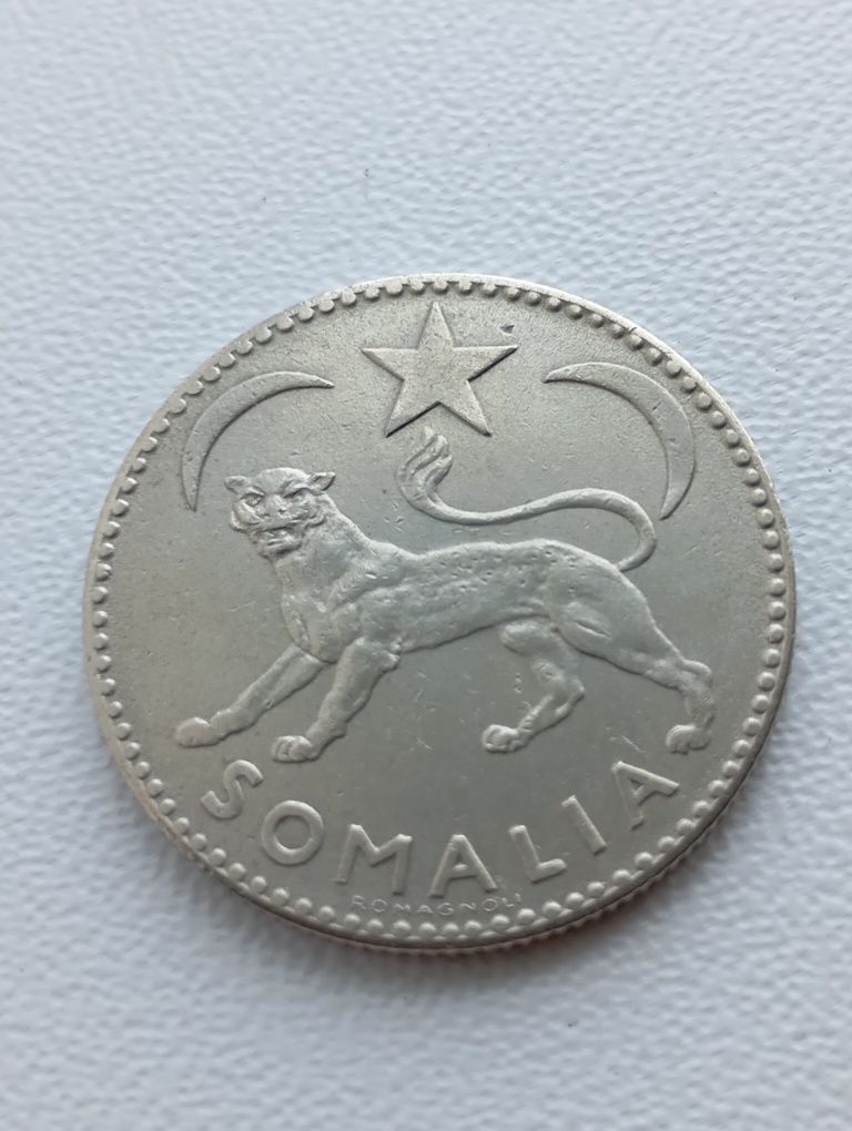 Сомали 1 Сомало 1950 серебро.