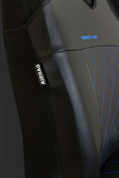 Koszulki samochodowe skórzane pokrowce na fotele pikowane PERFECT-LINE