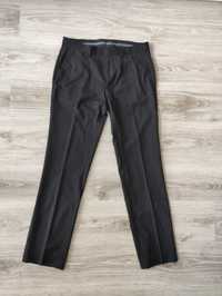 Spodnie garniturowe czarne 48/M wiskoza H&M