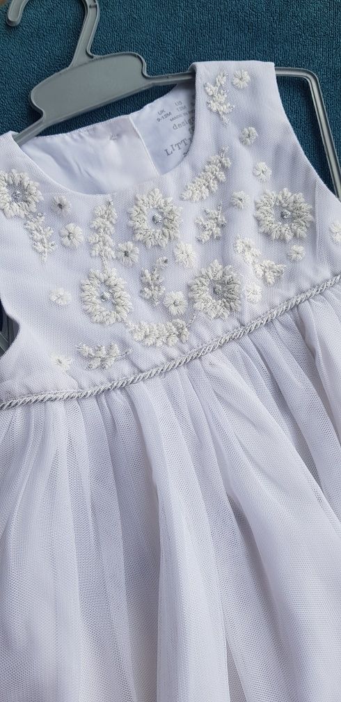 Комплект на 1 рік,Білосніжна,нарядна сукня. Туфлі,пов'язка на голову