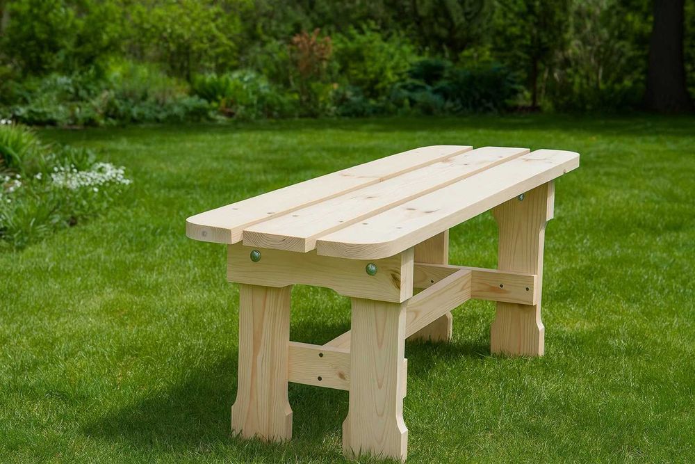 ławka ogrodowa 120 cm balkon taras  meble ogrodowe solidna