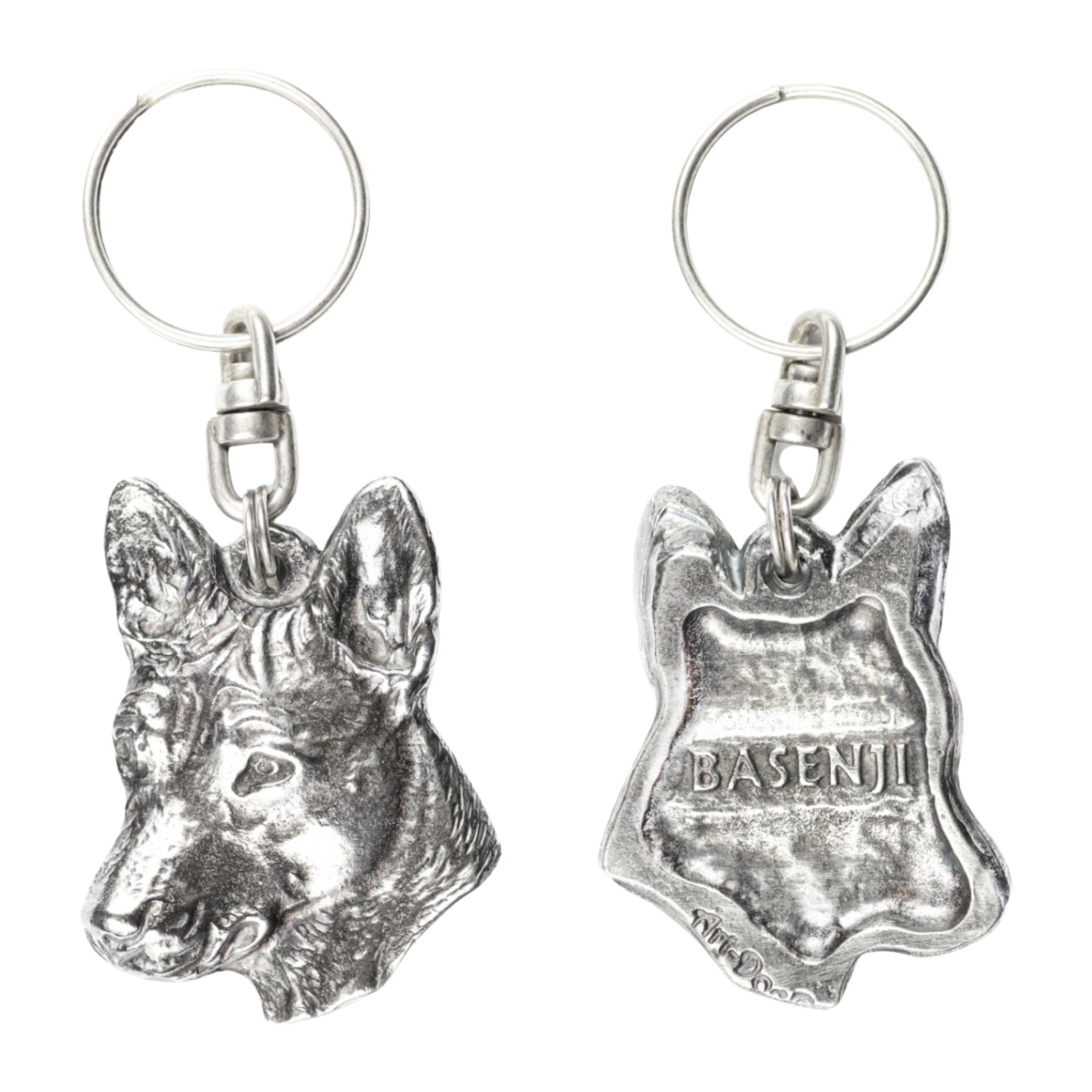 Basenji brelok do kluczy posrebrzany Art-Dog