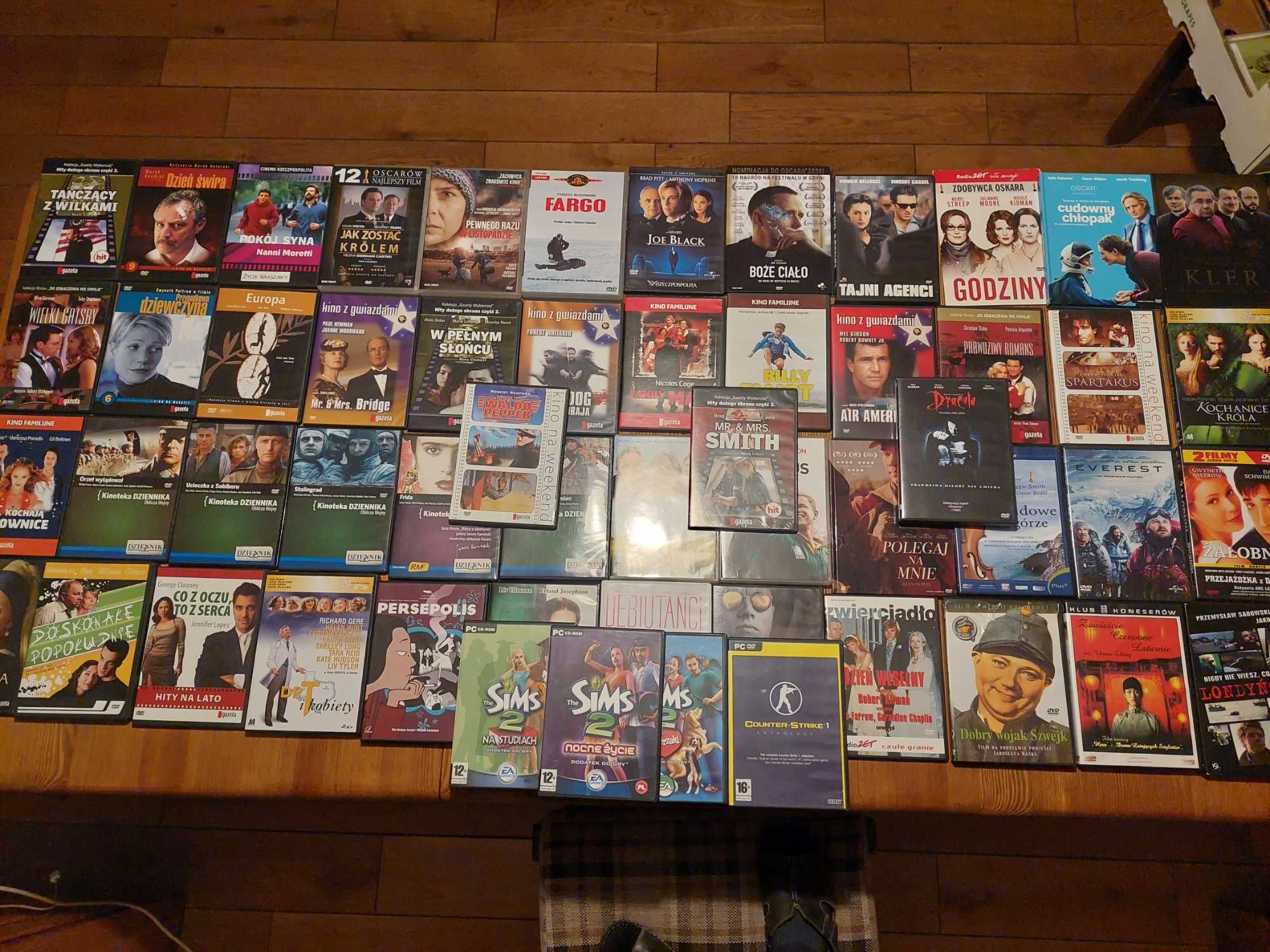 Sprzedam płyty DVD filmy różne ponad 60 tytułów + Sims 2