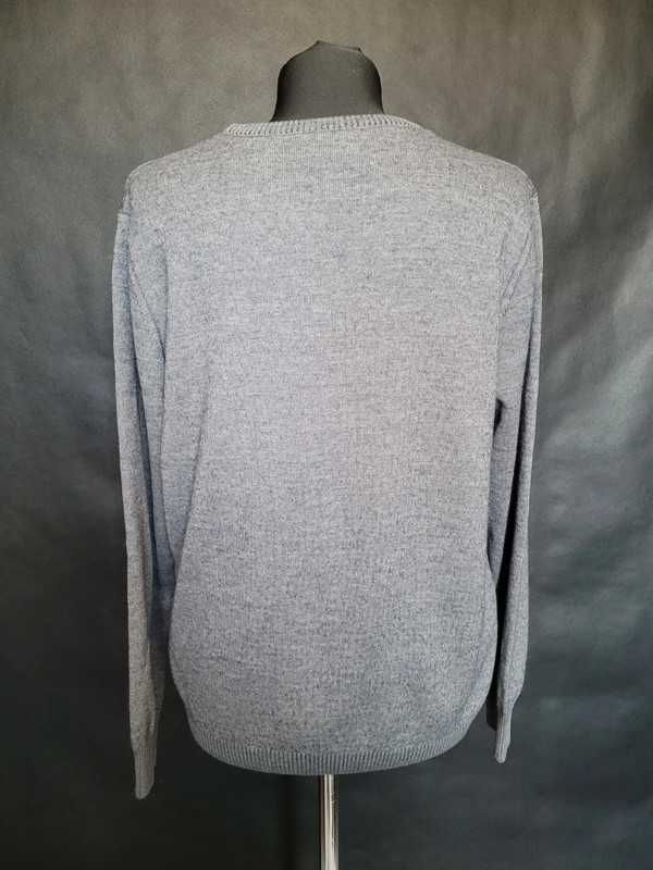 Szary sweter wełniany 50% wool bugatti unisex M L 38 40 melanzowy