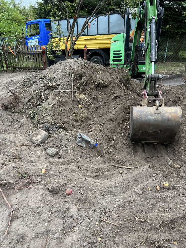 Minikoparka usługi prace ziemne koparka transport Otwock Warszawa