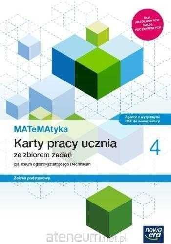 NOWA| MATeMAtyka 4 Karty Pracy Zakres Podstawowy Nowa Era