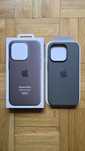 Etui APPLE Silicone Case Magsafe do iPhone 15 Pro Popielaty brąz