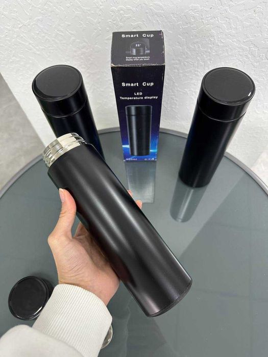 Розумний ТЕРМОС з датчиком температури! Довго тримає тепло. Термос