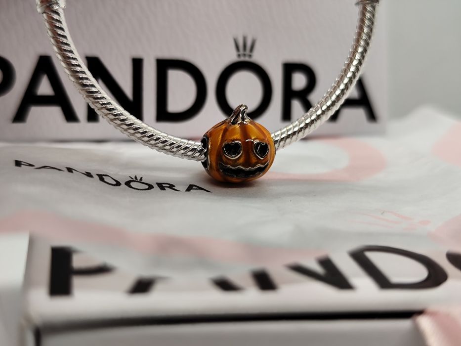 Conta abóbora para pulseira