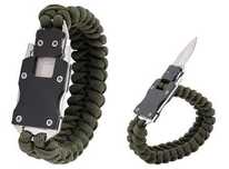 Bransoletka Survivalowa Paracord z Nożem BR-008