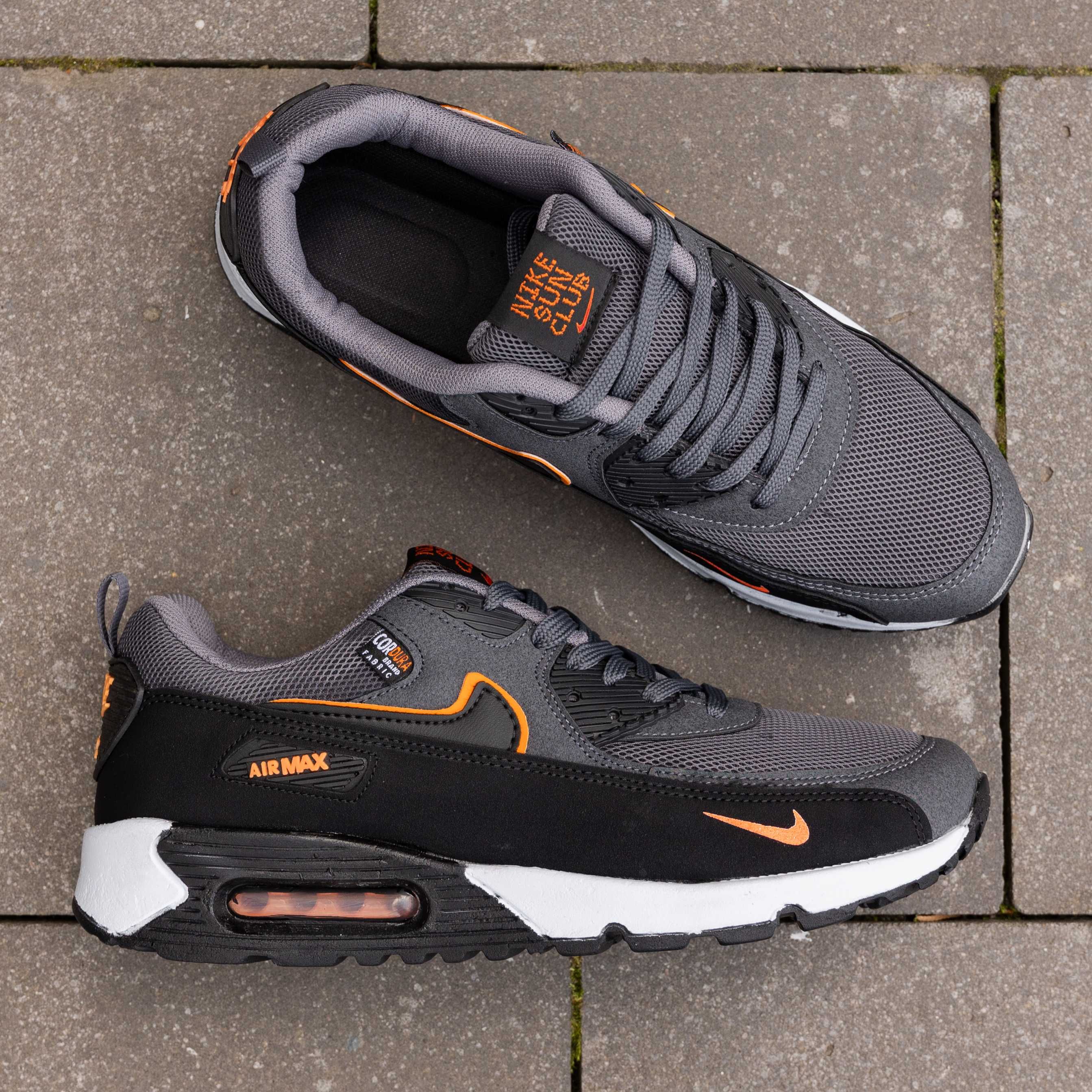 Кроссовки мужские Найк Эйр Макс Nike Air Max 90 Silver Orange