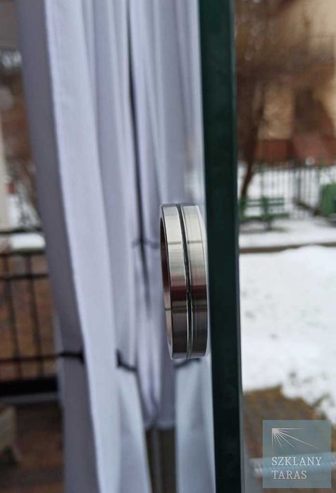 Uchwyt do drzwi szklanych przesuwnych stal nierdzewna komplet 2 szt.