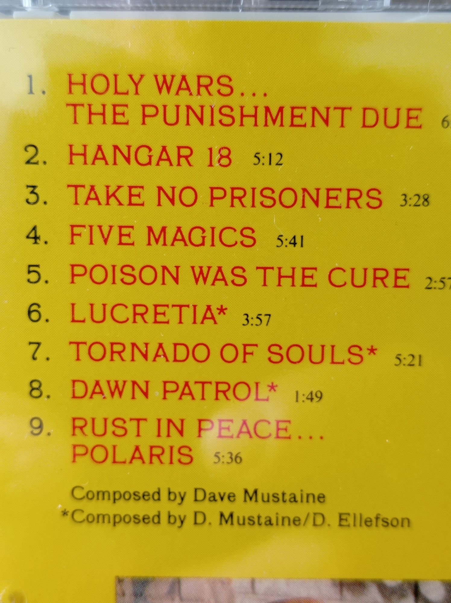 Płyta kompaktowa MEGADETH RUST IN PEACE oryginalne japońskie wydanie