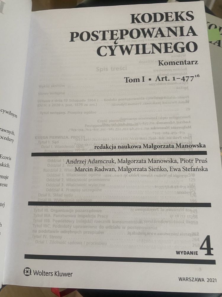 Komentarz do Kodeksu Postepowania Cywilnego - Manowska, 2 tomy, 2021