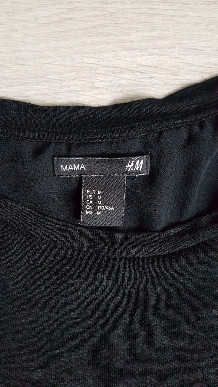 Bluzka ciążowa czarna H&M MAMA rozm. M