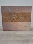 Quadro com tons dourado