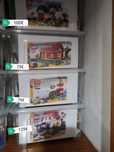 Casas lego como novas montado e desmontado para guardar