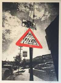 Shepard Fairey (OBEY) - Warning Sign - Edição de 550 cópias - 2024