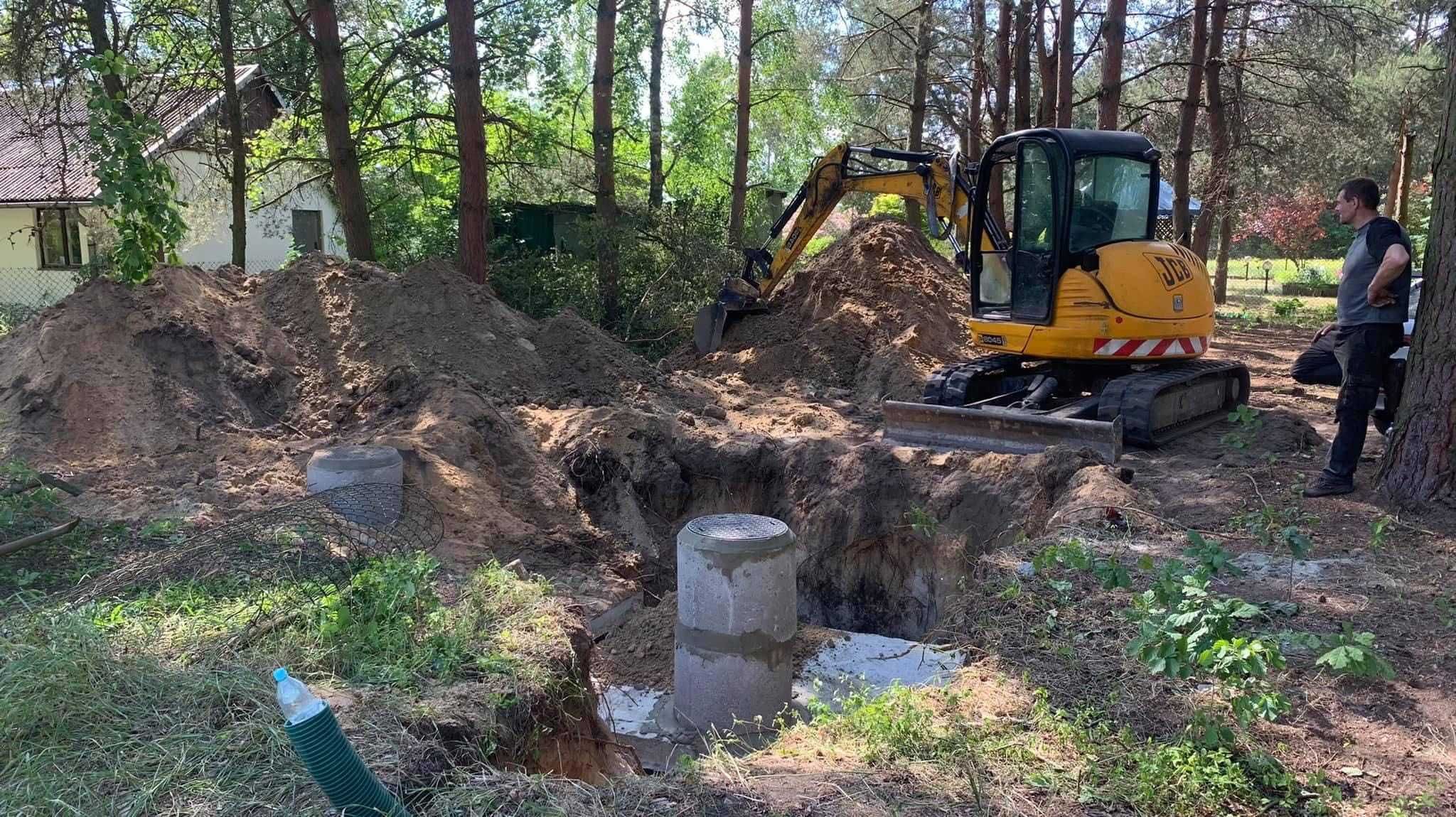 Szambo z wykopem Zbiornik Betonowy Zbiorniki na Szamba Wodę Deszczówkę