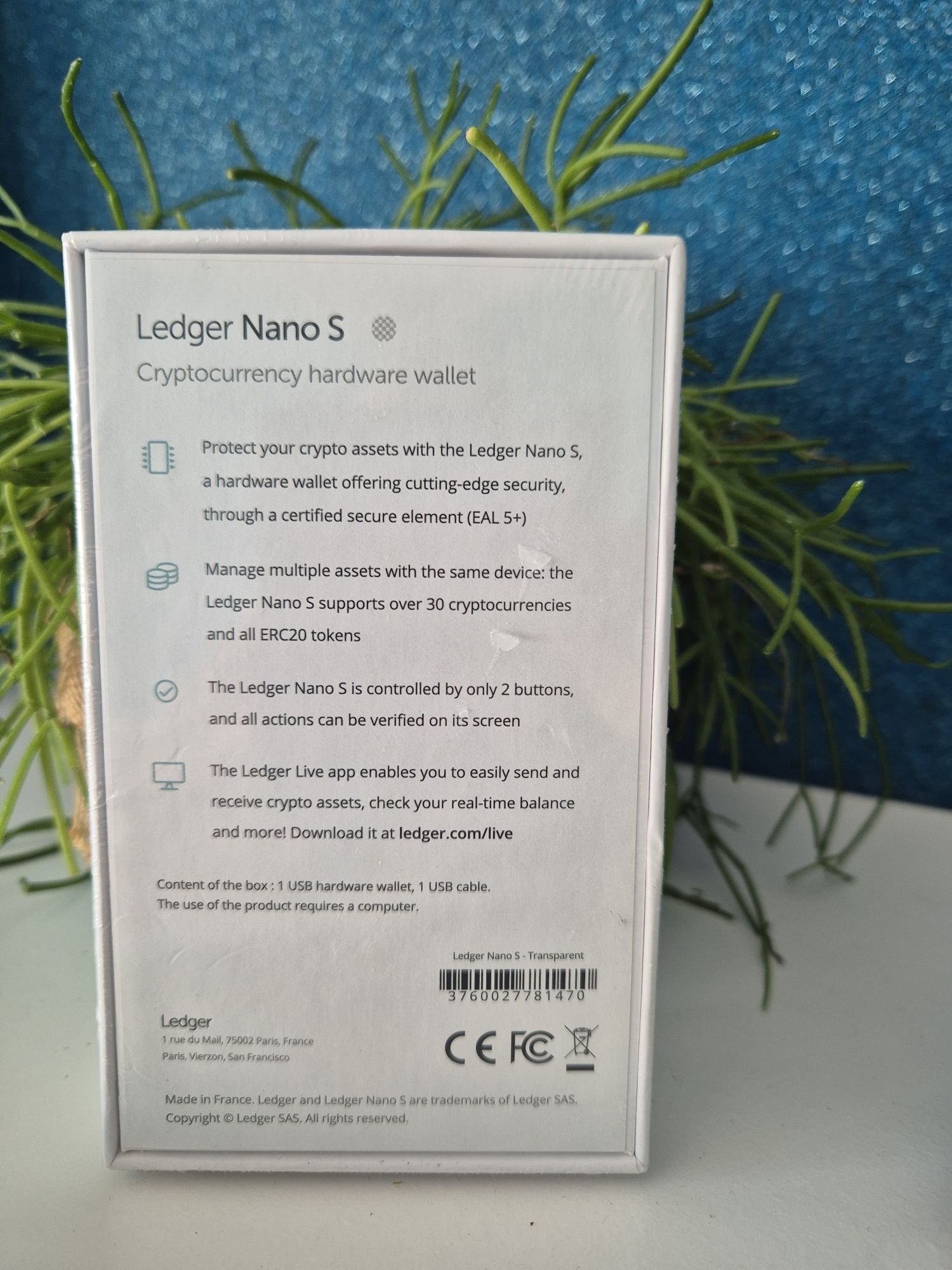 Portfel do kryptowalut Ledger Nano S