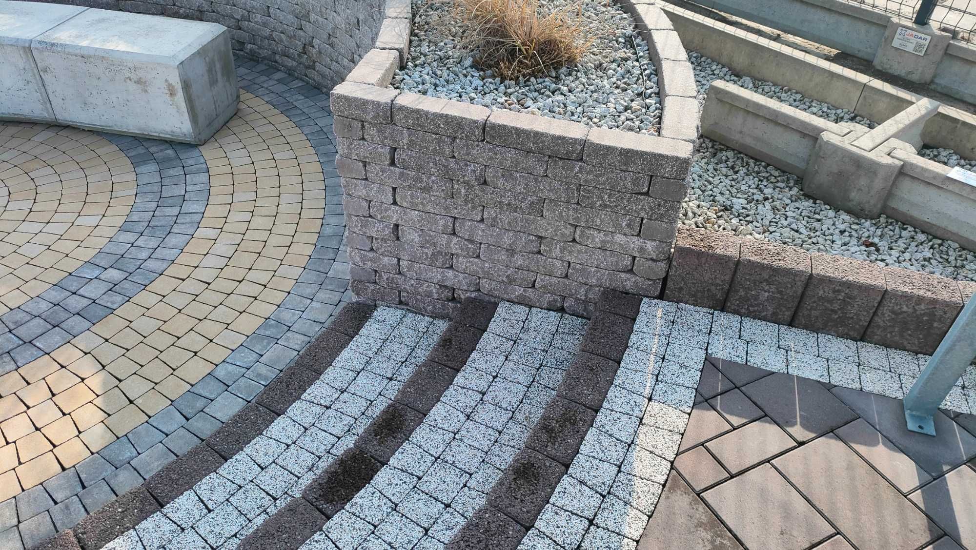 Stół stolik betonowy płyta tarasowa 80x80 kostka brukowa mebel meble