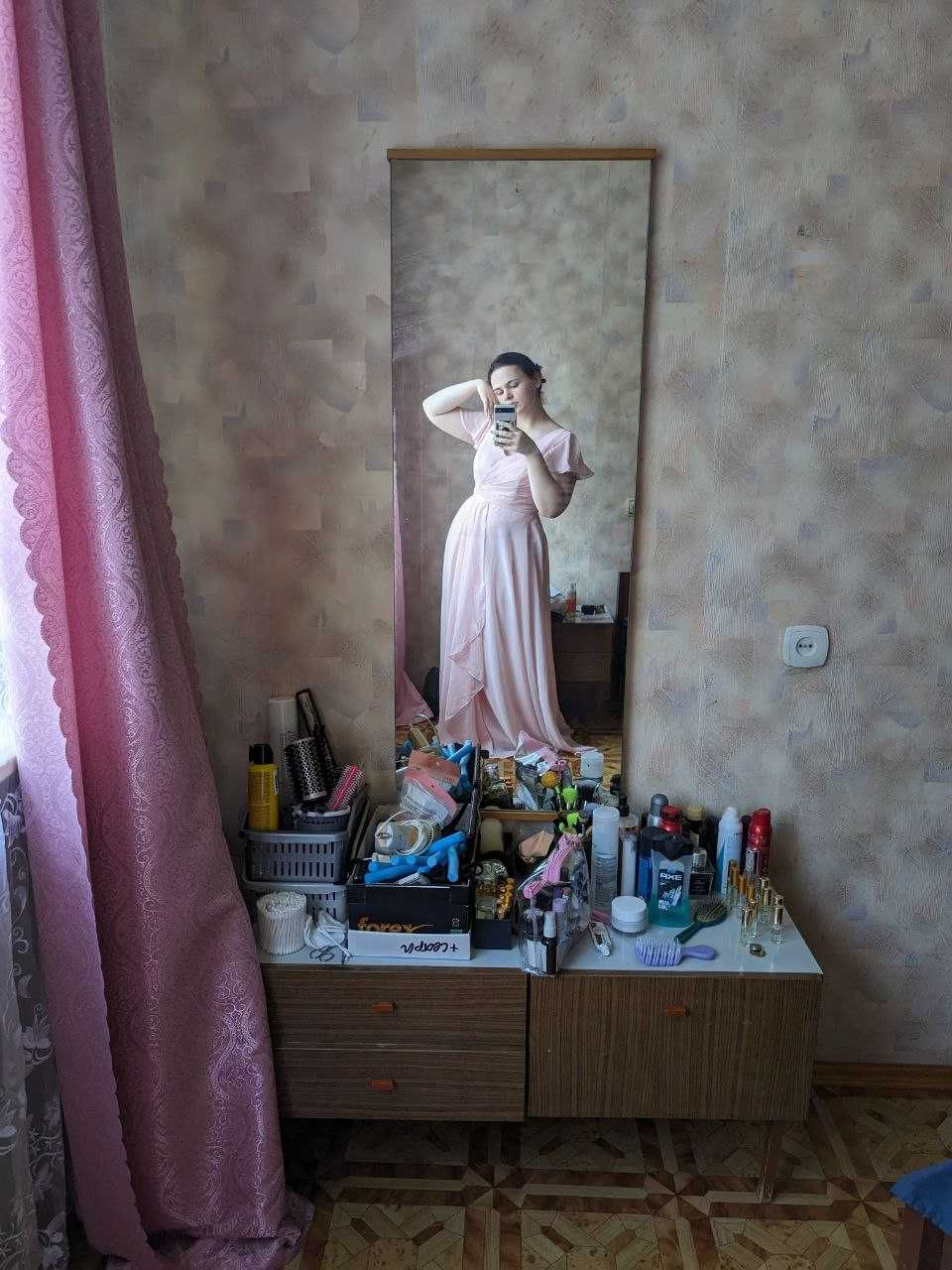 Сукня вечірня нова ніжно-рожева Платье вечернее