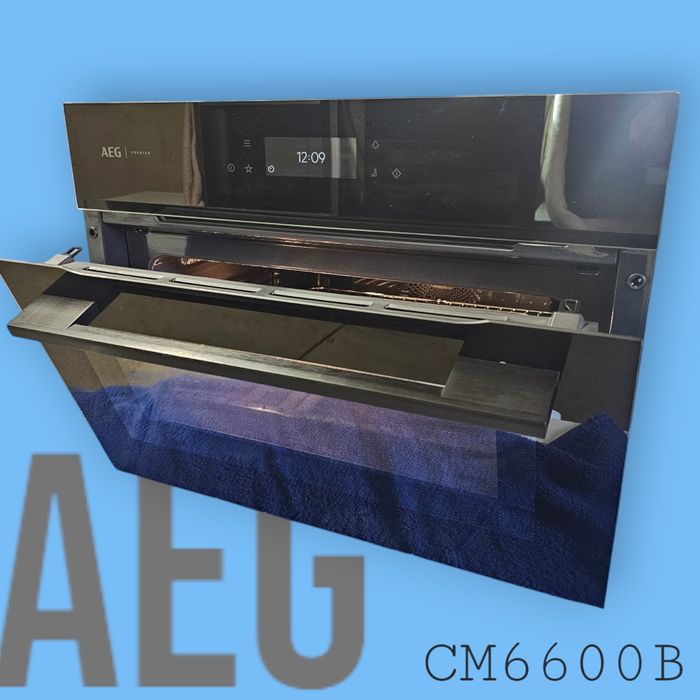 AEG piekarnik 45cm CM6600B + szuflada OS7K10B; WiFi; mikrofala; 12tys