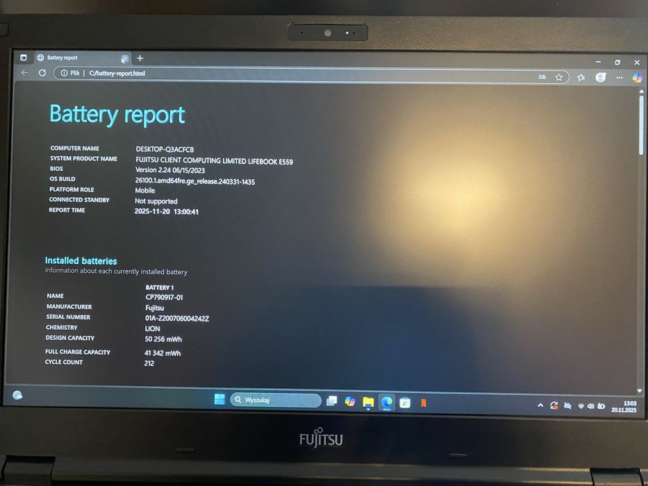 Sprzedam laptop Fujitsu