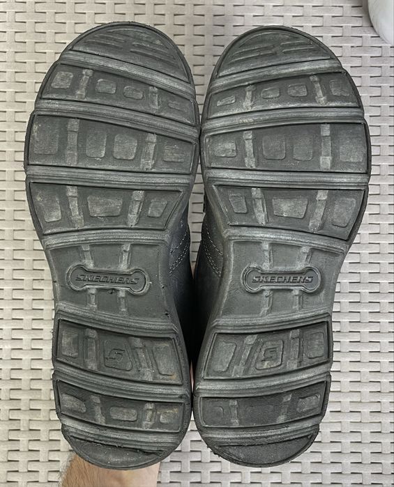 Skechers Air-cooled туфли мокасины 39 размер кожаные черные