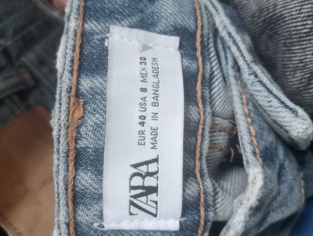 Джинси zara з високою посадкою