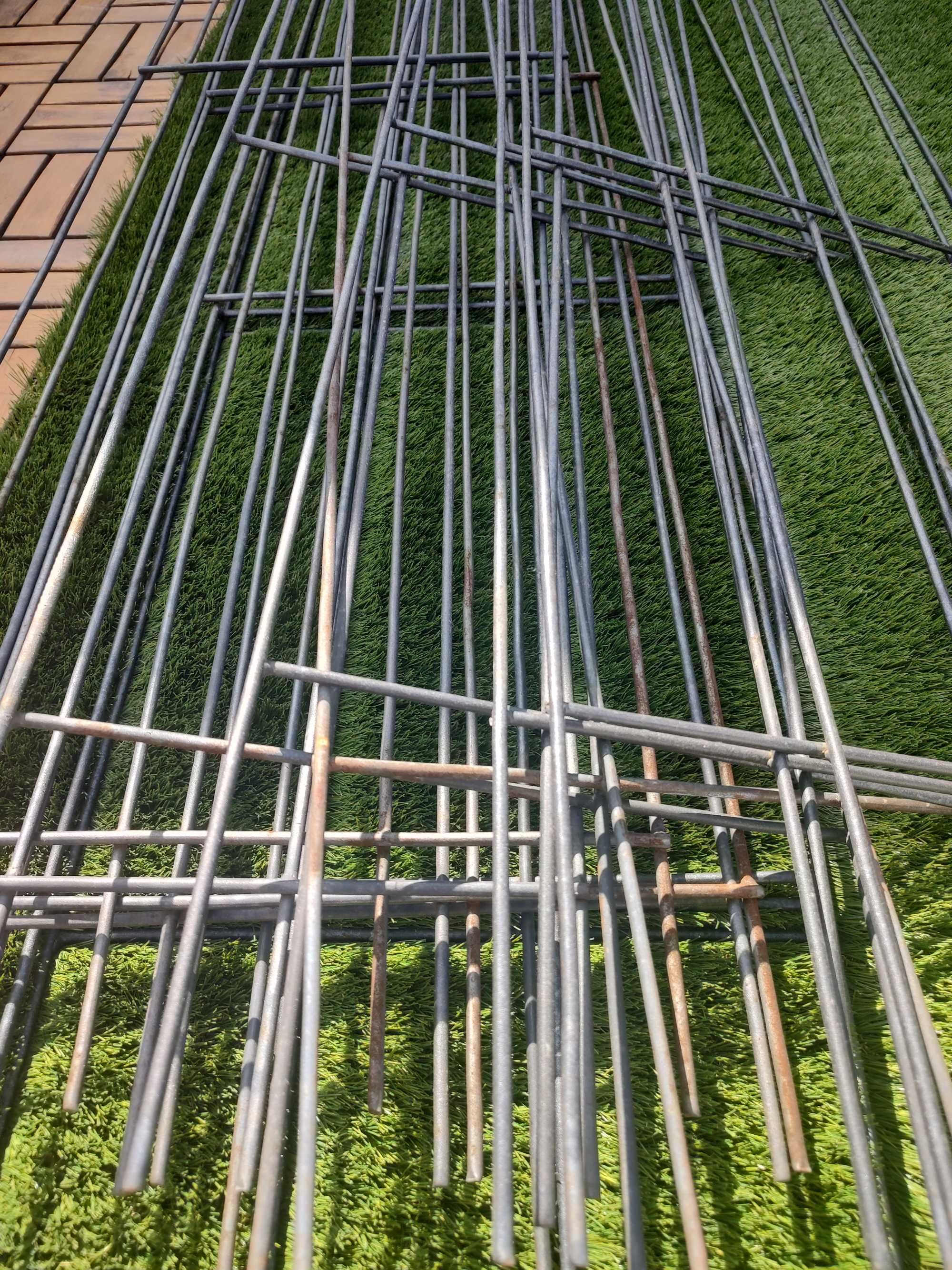 Krata Metalowa podpora na pnącza 12 sztuk 36 x 150 cm drabinka pergola