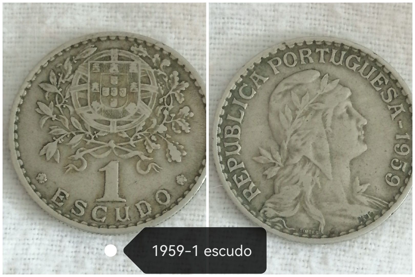 Moedas portuguesas e francesaa