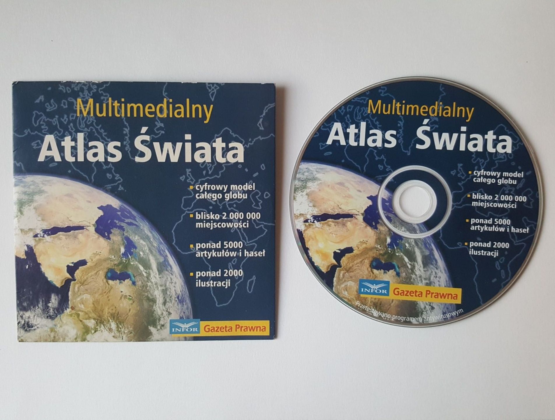 ATLAS geograficzny dla szkół średnich + gratis płyta, mapy kartografia