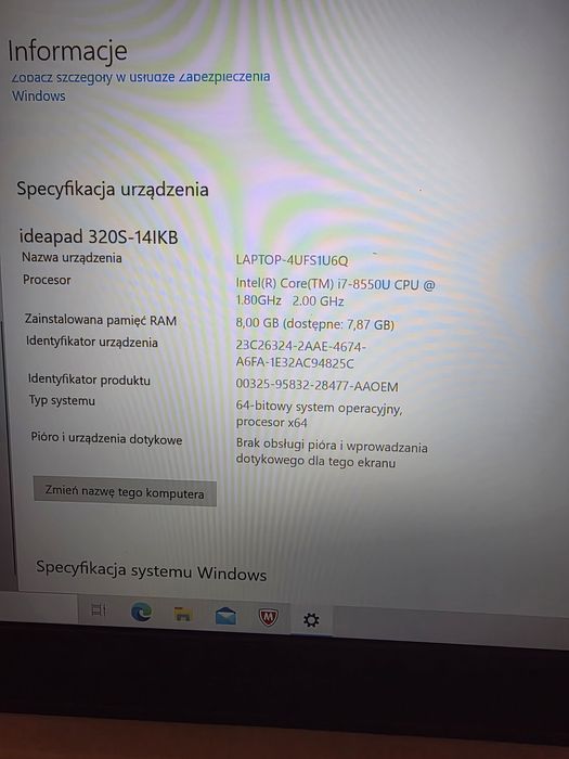 Laptop Lenovo w pełni sprawny
