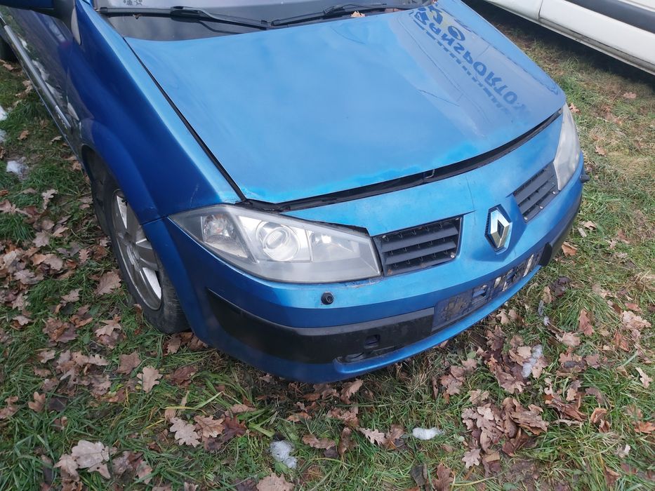 Maska zderzak błotnik lampy chłodnica megane 2