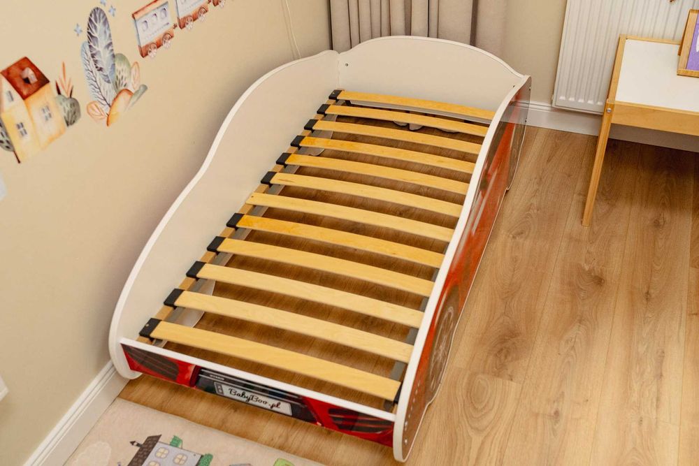 Łóżko dziecięce auto samochód czerwone 140x70