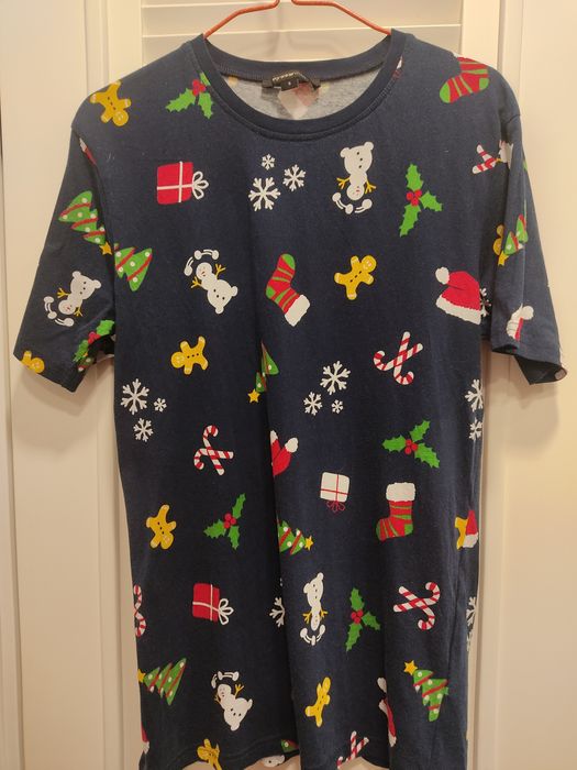 Новорічна футболка штани мопс піжама унісекс