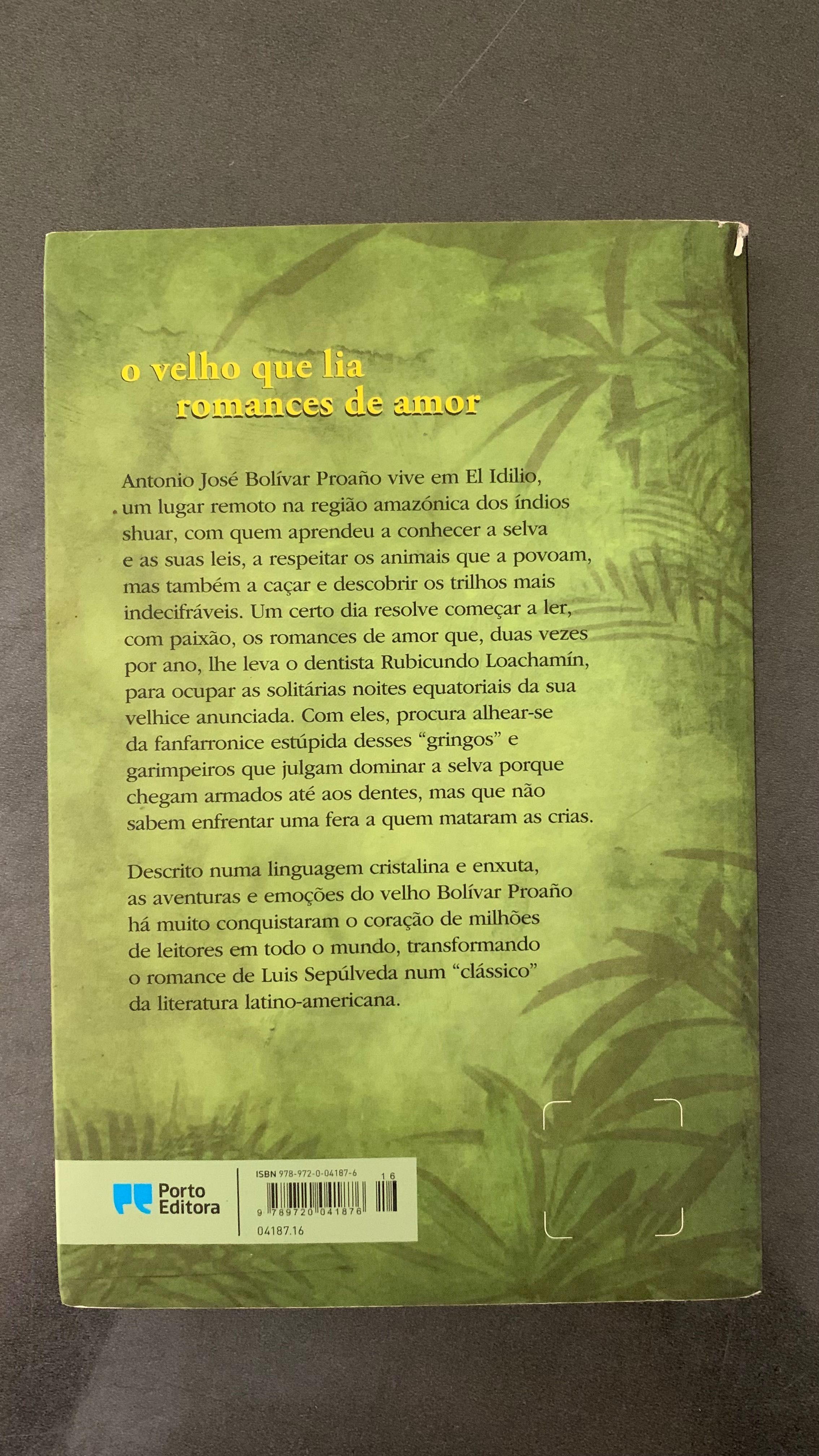 Livro “O velho que lia romances de amor” de Luis Sepúlveda