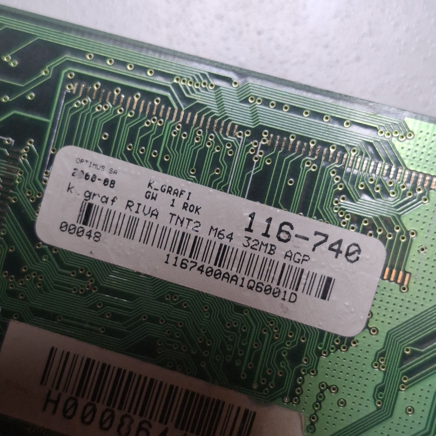 Karta graficzna Nvidia Riva TNT2 M64 32mb AGP Optimus