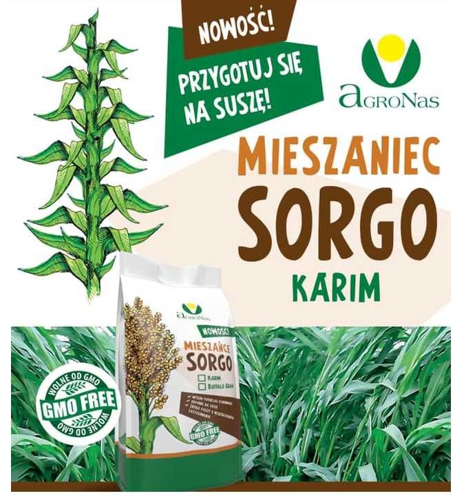 Karim mieszaniec sorgo i trawy sudańskiej, nowe nutrii honey op.12,5kg