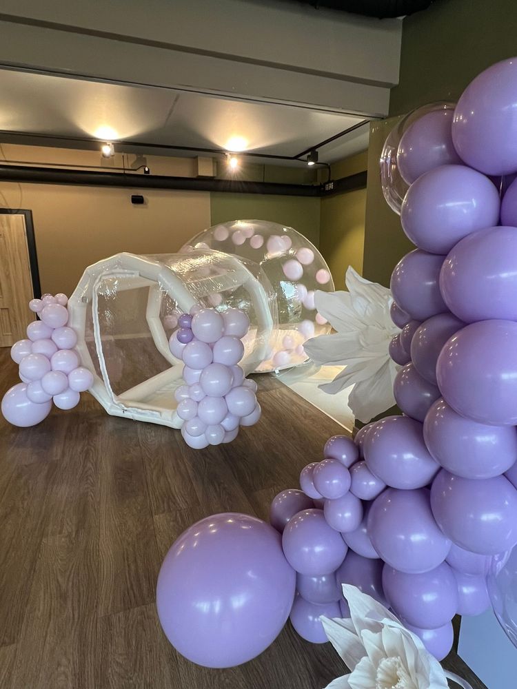 Ścianki balonowe, dekoracje, bubble house
