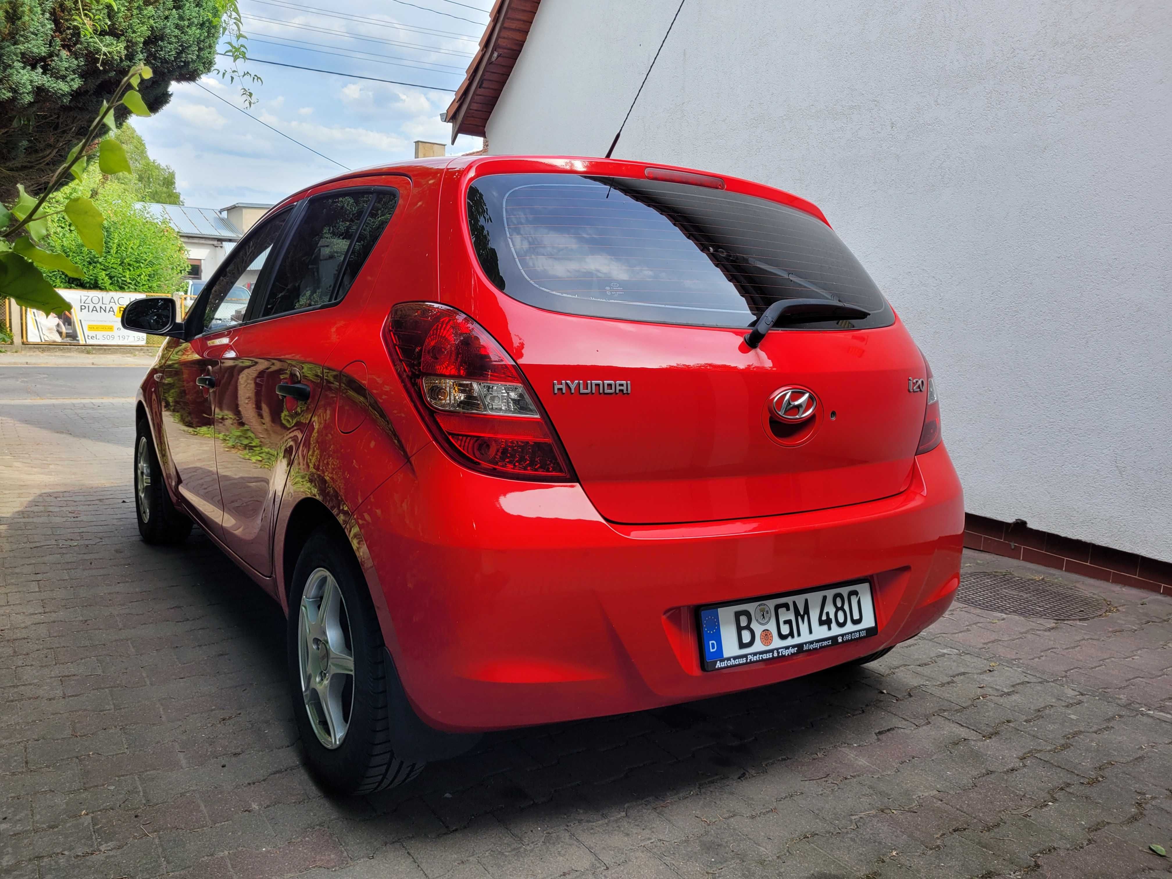 Hyundai i20 1.2 Benzyna 78 KM Opłacony Klimatyzacja Oszczędny Zadbany