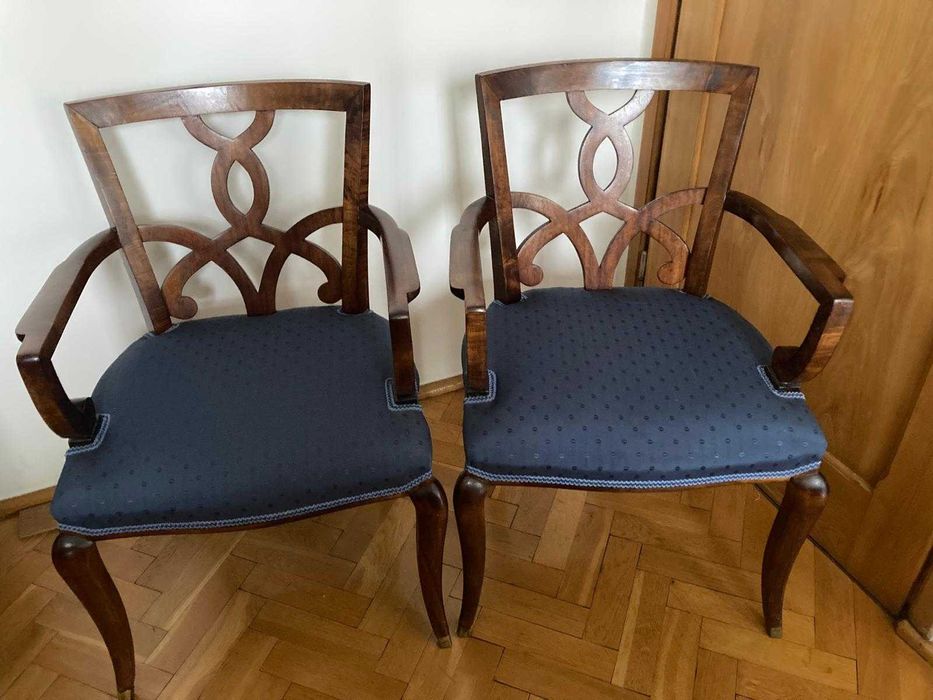 Eleganckie krzesło z podłokietnikami / fotel, dostępna para, stan bdb.