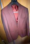 Bordowa marynarka casual rozmiar 48