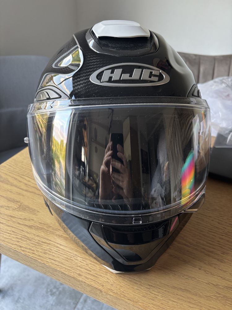 Kask szczękowy HJC RPHA91 Carbon rozmiar L + interkom