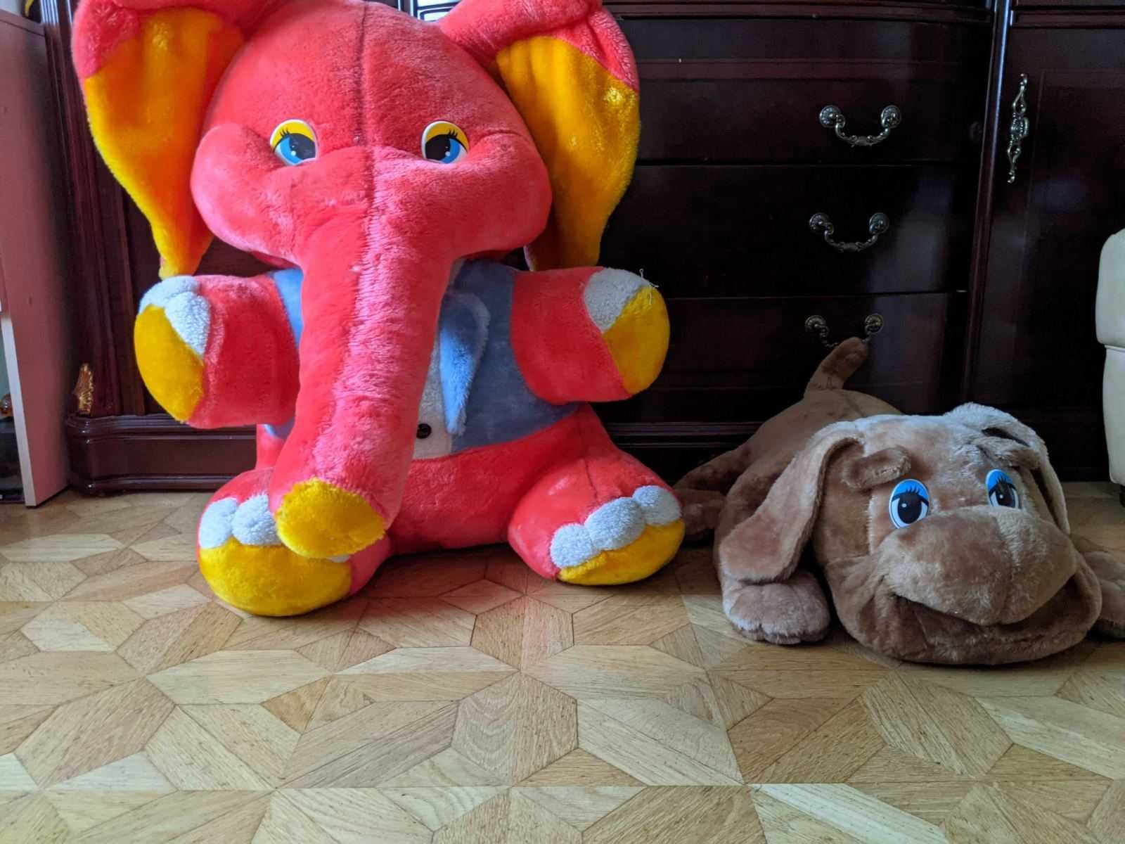 Мягкие игрушки м'які іграшки слон щенок б/в