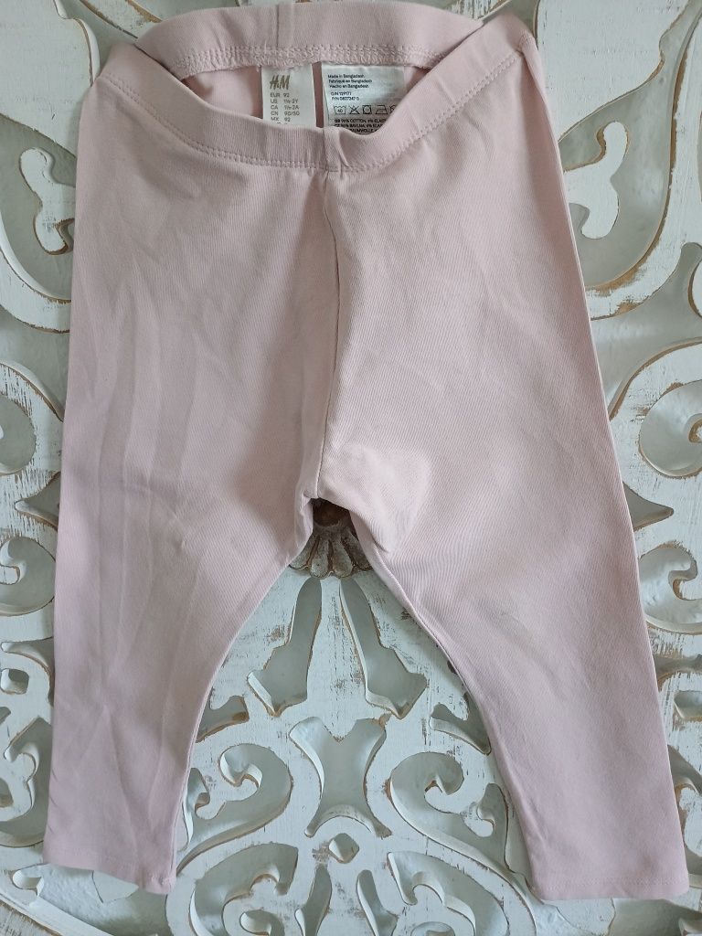 NEWBIE bluzeczka plus legginsy H&M rozmiar 92